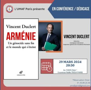 Lire la suite à propos de l’article Vendredi 29 Mars 2025 – Arménie, un génocide sans fin et le monde qui s’éteint (V. Duclert)