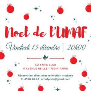 Lire la suite à propos de l’article Vendredi 13 Décembre 2024 à 20H – Soirée festive