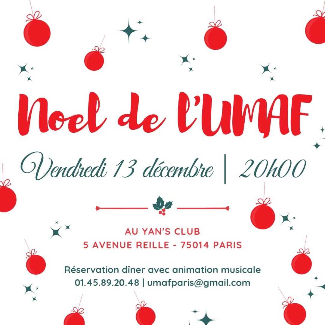 Lire la suite à propos de l’article Vendredi 13 Décembre 2024 à 20H – Soirée festive