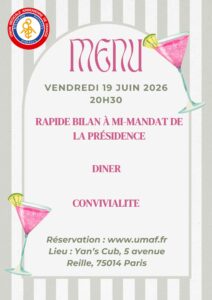 Lire la suite à propos de l’article Soirée conviviale 19 juin 2026 20h30